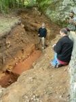 Represa dels escavaments a La Ferrassi
