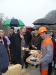 Pose de la première pierre du Centre d'Accueil du P.I.P.