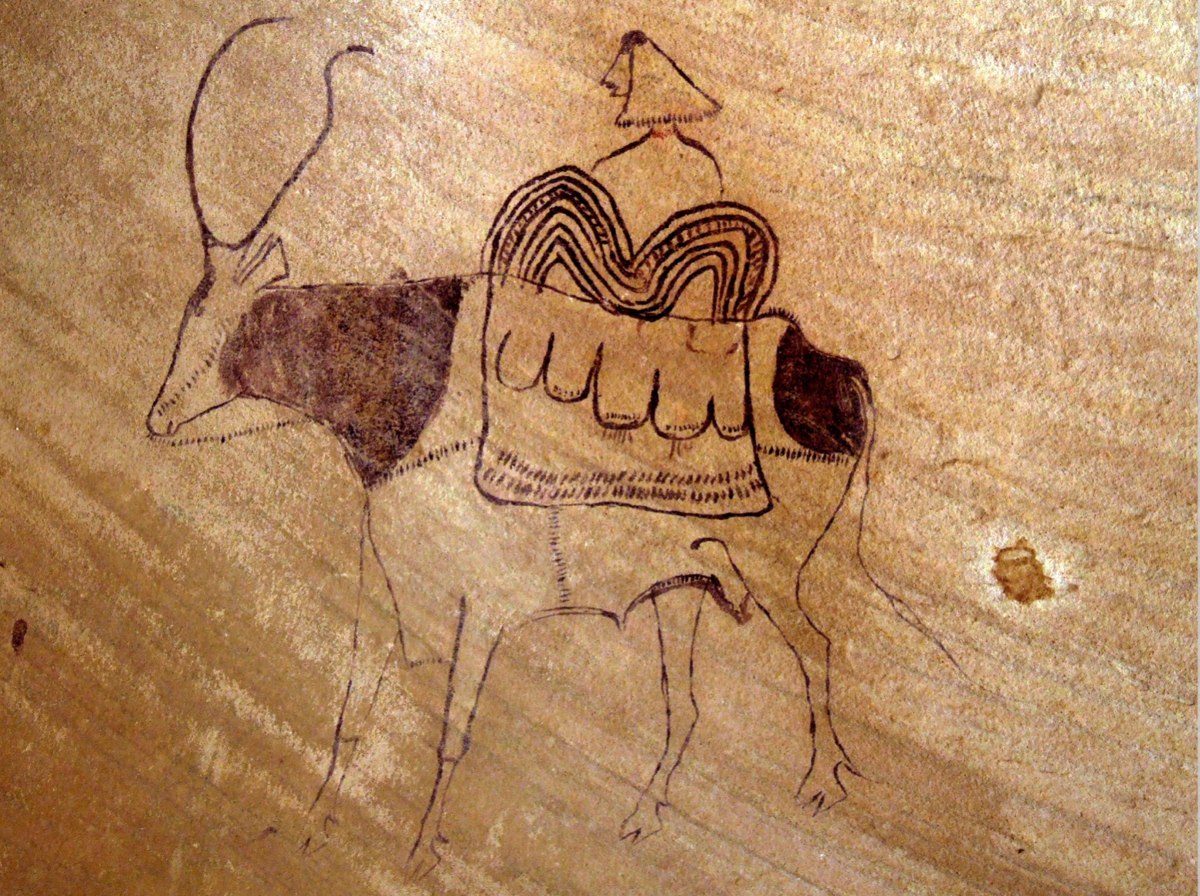 Les œuvres rupestres de la Tassili‑n‑Ajjer évoquent la vie pastorale dans un Sahara central verdoyant il y a environ 7000 ans. © Jean-Loïc Le Quellec