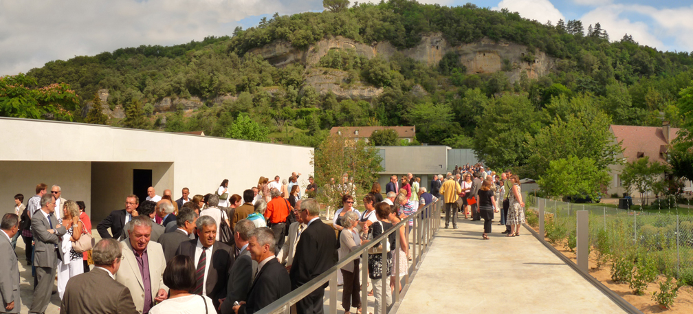 Opening ceremony at the Centre dAccueil du Ple International de la Prhistoire in Les Eyzies