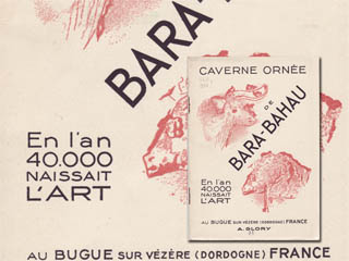Caverne ornée de BARA-BAHAU, en l'an 40.000 naissait l'art au Bugue sur Vézère (Dordogne), France